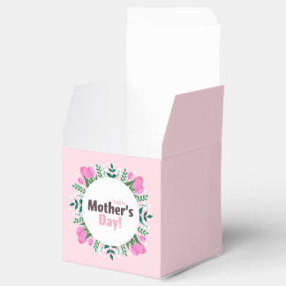 Happy Mother's Day Pink Tulips Favour Box