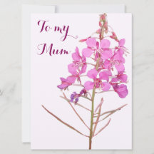 Happy Mother's day pink wild flower boho floral