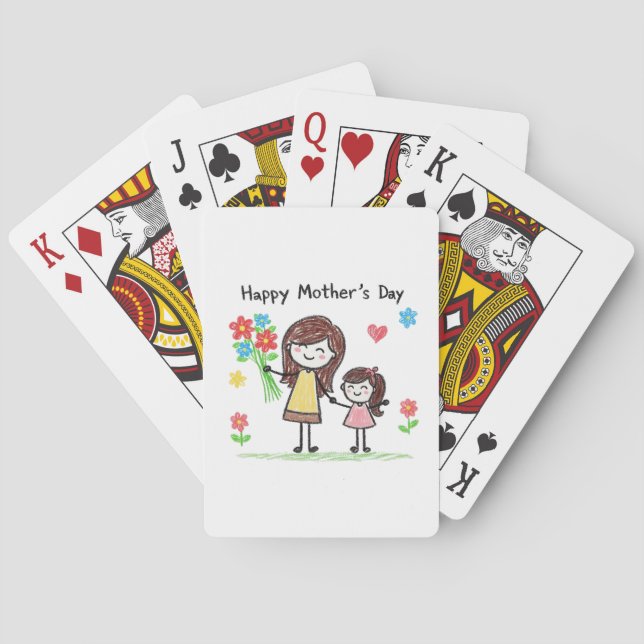 Happy Mother's Day Playing Cards (Back)