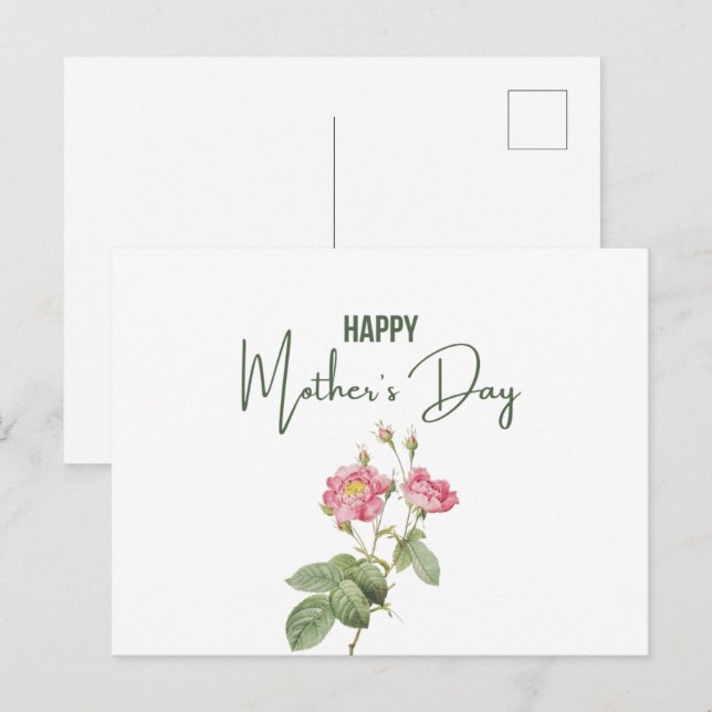 Happy Mother's Day Post Card (Front/Back)