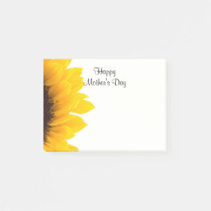Happy Mother's Day, pretty sunflower design Post-it Notes