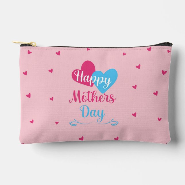 Happy Mothers Day Printable Card, Digital Mothers  Accessory Pouch (Front)
