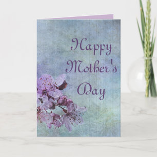 Happy Mother's Day Purple Floral Card