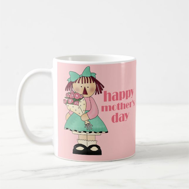 Happy Mother's Day Raggedy Prim Mug (Left)