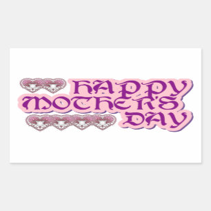 happy mother's day rectangular sticker