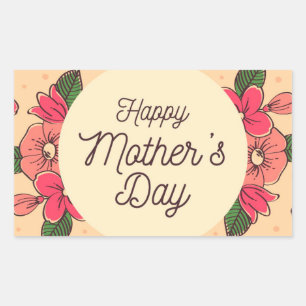 Happy Mother's Day Rectangular Sticker