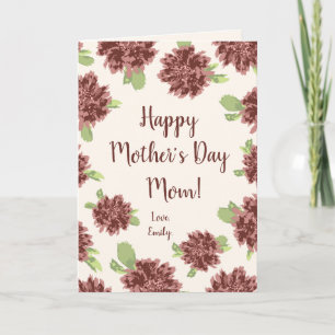 Happy Mother's Day - Red Daisies Frame. Card
