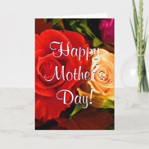 Happy Mother's Day Red Yellow Roses II Card