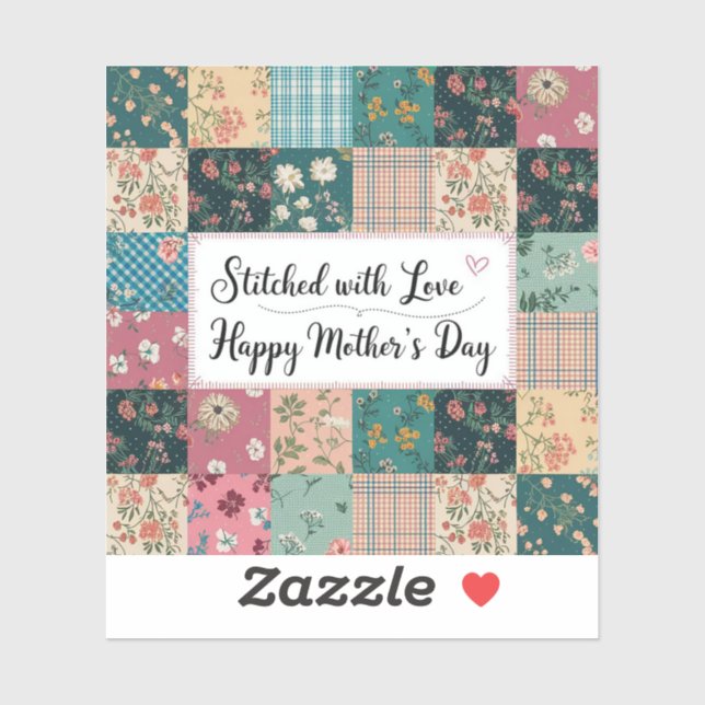 Happy Mother's Day - Retro Cute Quilt Pattern (Sheet)