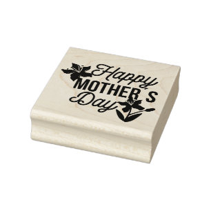 Happy Mothers Day Rubber Stamp