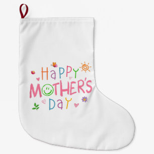 Happy Mothers Day Shirt For Toddler Baby Kids Sayi Large Christmas Stocking