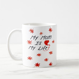 happy mother's day simple handwritten personalised coffee mug