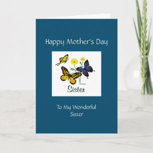 Happy Mothers Day Sister Card