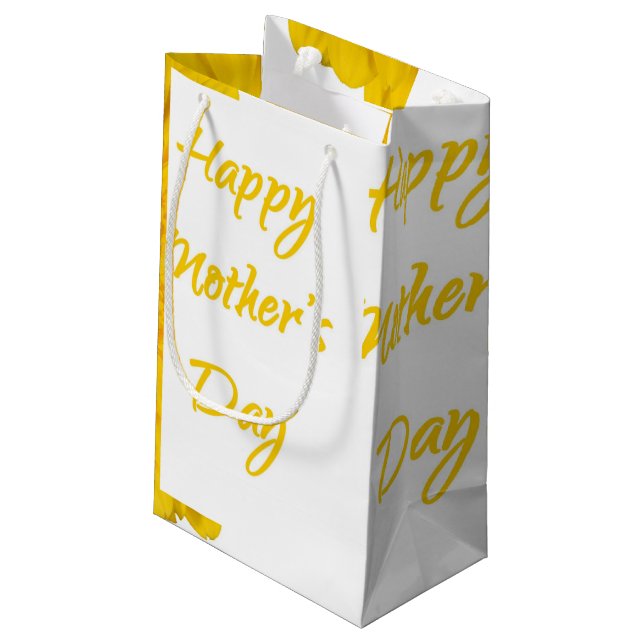 Happy Mother's Day  Small Gift Bag (Back Angled)