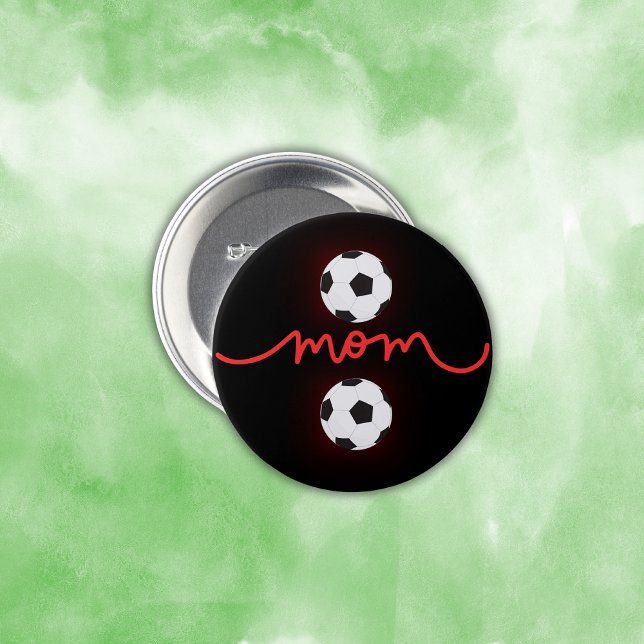 Happy Mother's Day Soccer Mum | 7.5 Cm Round Badge (Creator Uploaded)