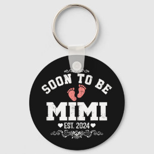 Happy Mother's Day Soon To Be Mimi 2024 Key Ring