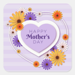 Happy Mother's Day  Square Sticker