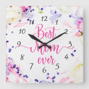 Happy Mother's Day  Square Wall Clock