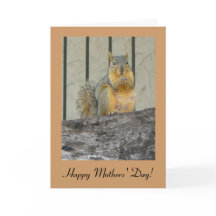 Happy Mothers' Day Squirrel Card