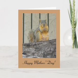 Happy Mothers' Day Squirrel Card