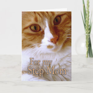 Happy Mother's Day - Step Mum Sweet Cat Card