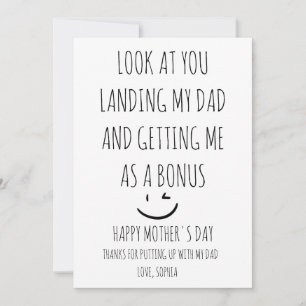 Happy Mother's day Step mum Thank You Card