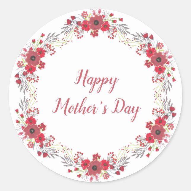 Happy Mother's Day Sticker (Front)