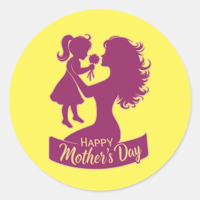 happy mothers day sticker  (Front)