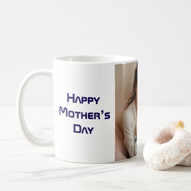 Happy Mother's Day Stylish Coffee Mug (With Donut)