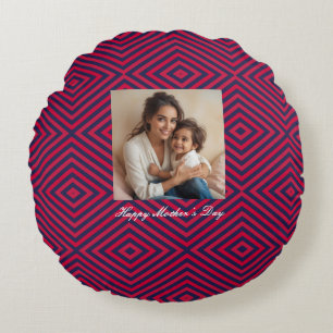 Happy Mother's Day Stylish Round Cushion