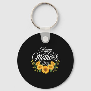Happy mothers day sunflower for mom grandma women  key ring