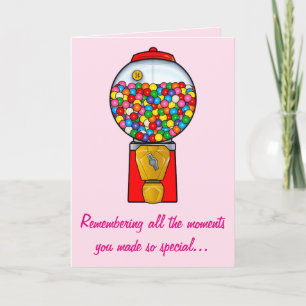 Happy Mother's Day Sweet Memories Gum Ball Card