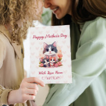 Happy Mother's Day Sweet Pastel Cat