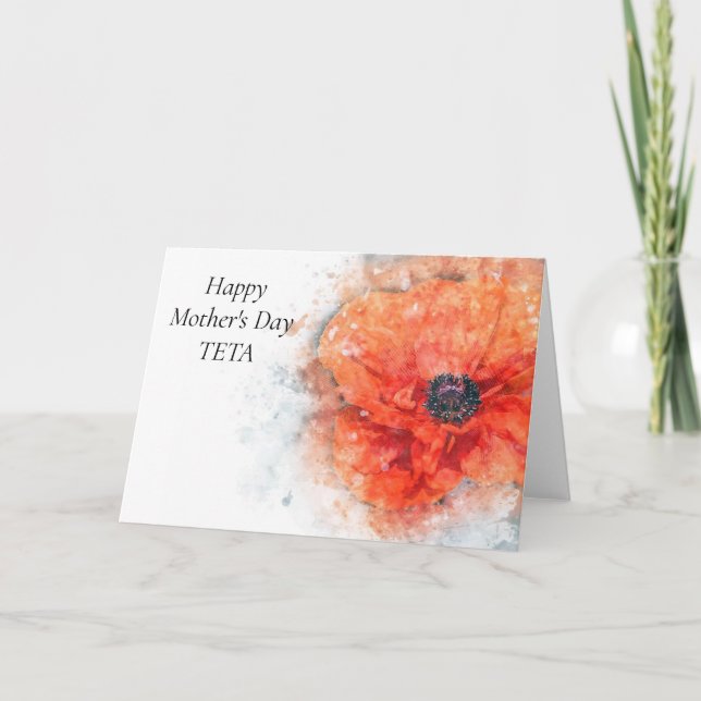 Happy Mother's Day Teta Card (Front)