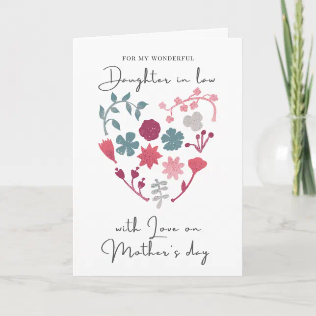 Happy Mother's Day To Daughter In Law Mother's Day Card