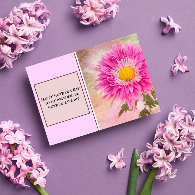 Happy Mother's Day to my Mother-In-Law Daisy Holiday Card (Creator Uploaded)