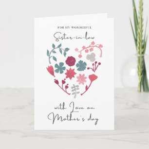 Happy Mother's Day To Sister In Law Card