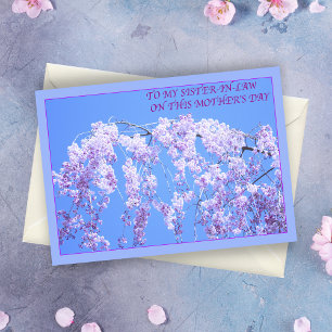 Happy Mother's Day To Sister-in-Law Cherry Blossom Card