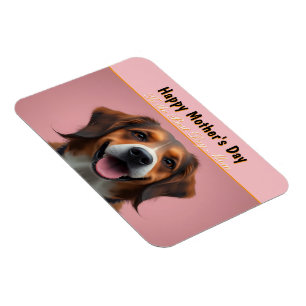 Happy mothers day To the Best Dog Mum Magnet