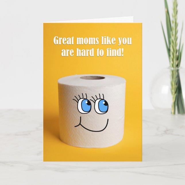 Happy Mother's Day Toilet Paper Humor Holiday Card (Front)