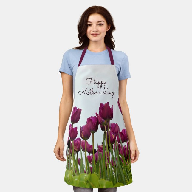 Happy Mother's Day, Tulips, Apron (Worn)