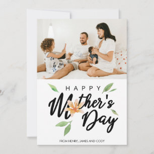 Happy Mother's Day Typography Photo Personalised
