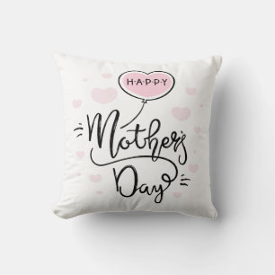 Happy Mother's Day Typography   Throw Pillow