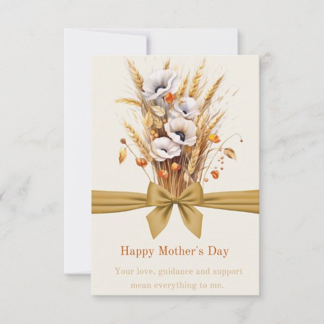 Happy Mother's Day Ukrainian style Thank You Card (Front)