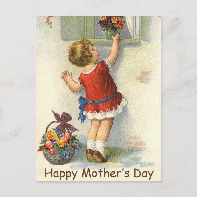 Happy Mothers Day - Vintage Postcard (Front)