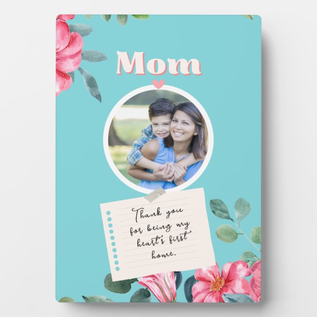 Happy Mothers Day Vintage Son Love You Mum Plaque (Front)