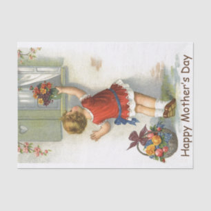 Happy Mothers Day - Vintage Tissue Paper