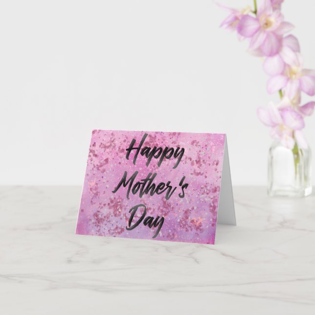 Happy Mother's Day Watercolor Card (Orchid)