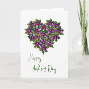 Happy Mother's Day Watercolour Floral Card