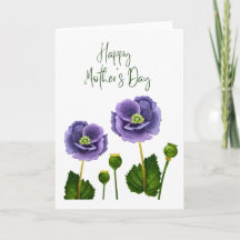 Happy Mother's Day Watercolour Floral Card